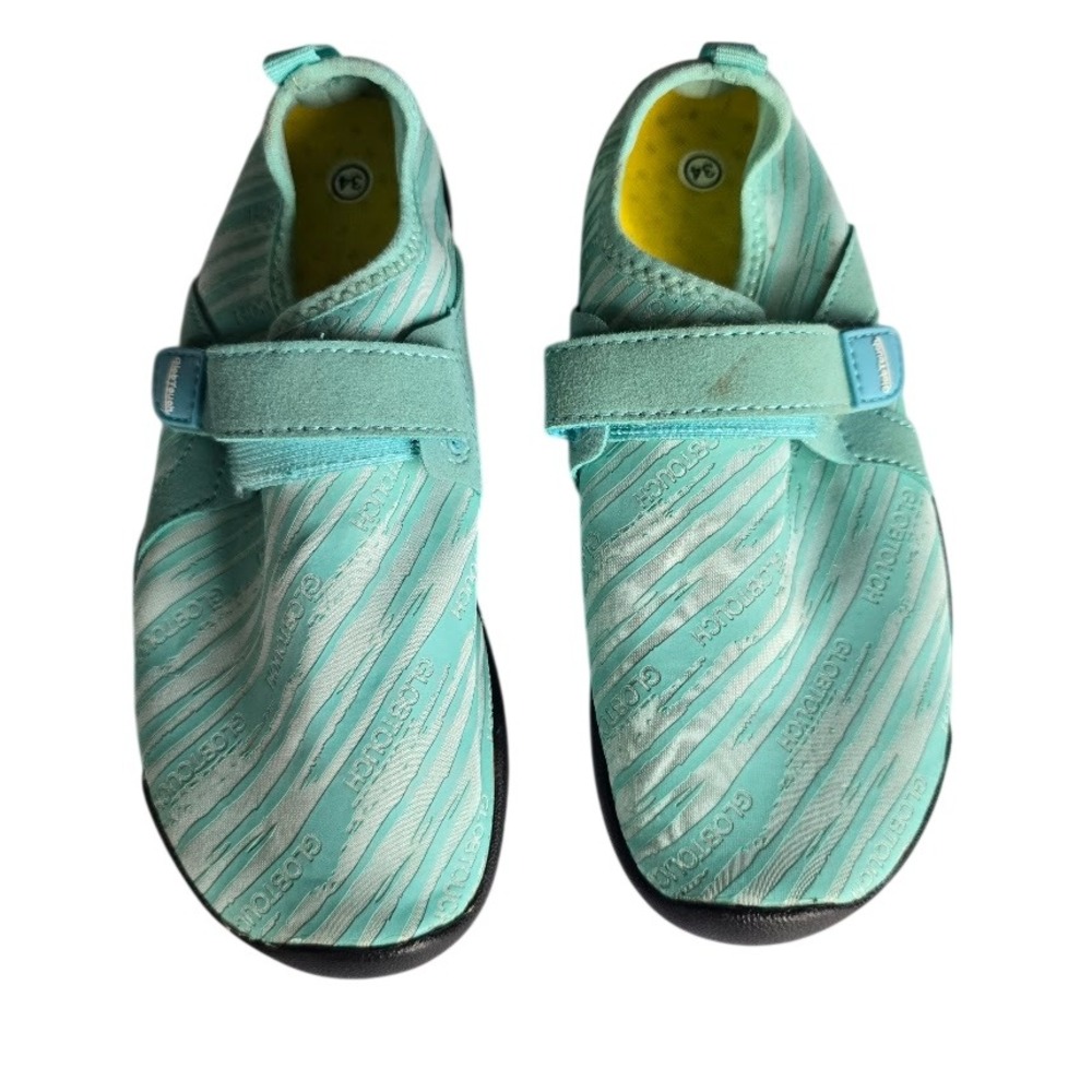 GlobTouch Water Shoes Kids Sz 3 Mint Green Beach Pool Summer‎ Sporty Aqua Socks